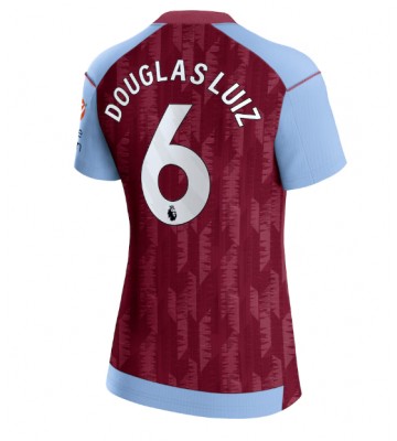 Aston Villa Douglas Luiz #6 Replika Hjemmebanetrøje Dame 2023-24 Kortærmet